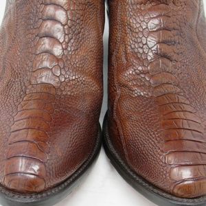 dan post ostrich skin boots